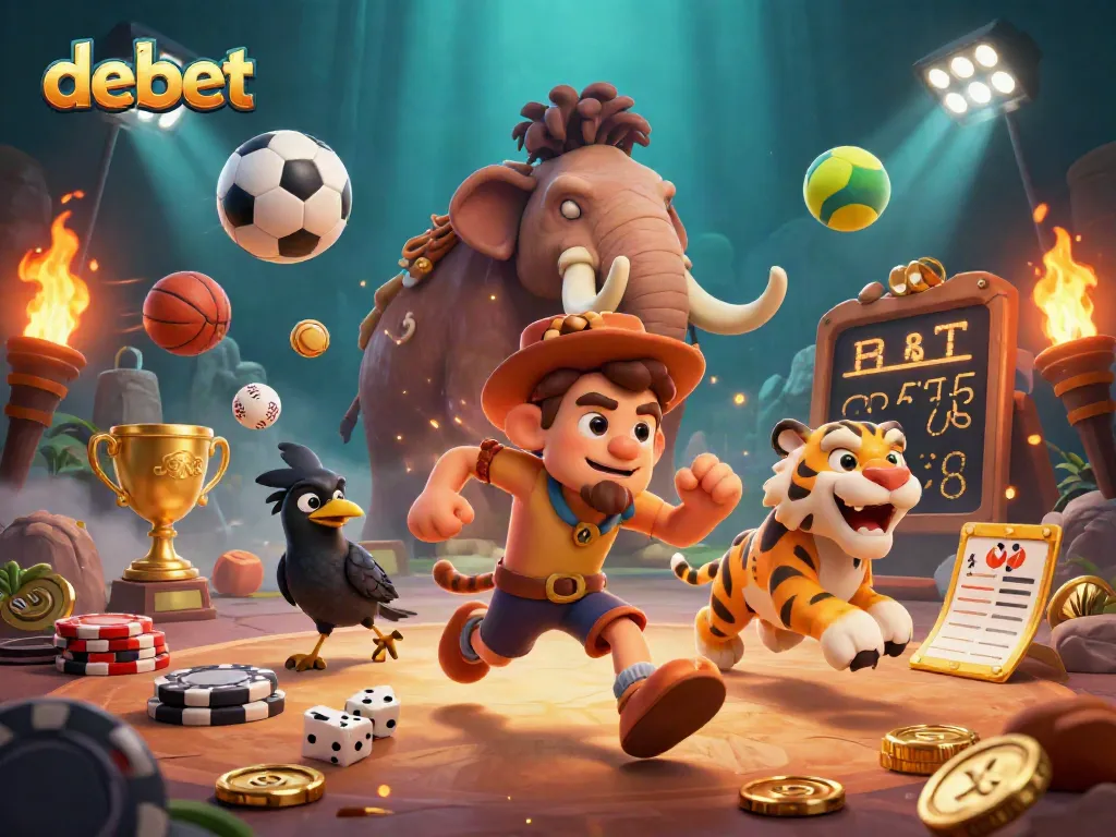 Engage in thrilling betting adventures with debet, as unique characters take charge in a vibrant casino.