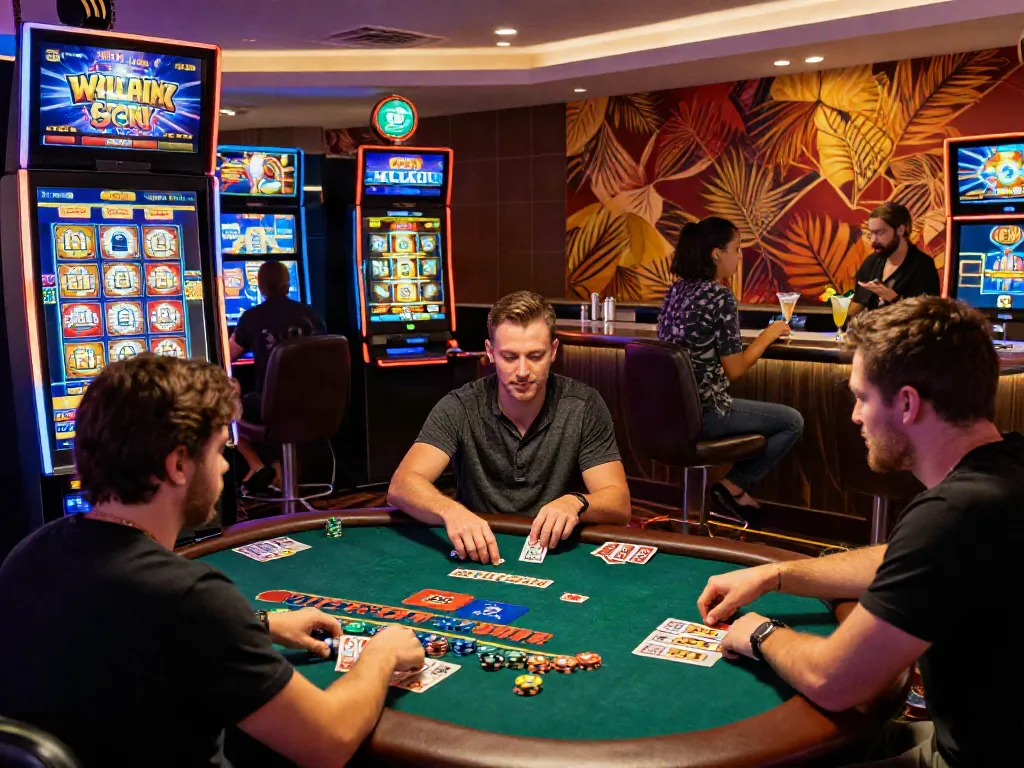 Exciting online casino scene showcasing players enjoying games at a casino not on gamestop.