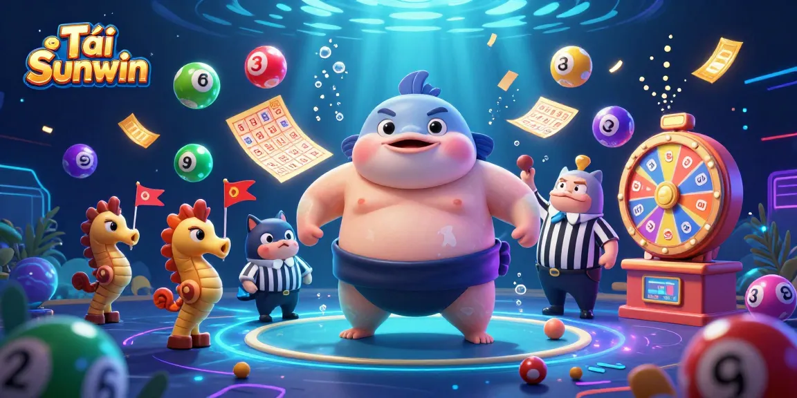Tải Sunwin and enjoy vibrant lottery games with dynamic elements in this engaging underwater scene.
